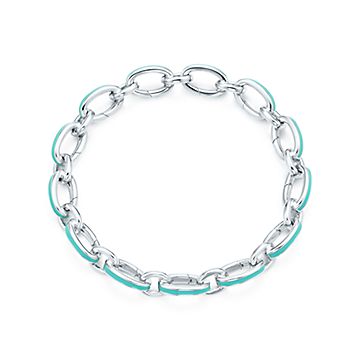 TIFFANY & CO - Return to Tiffany sterling-silver and enamel bracelet |  Selfridges.com